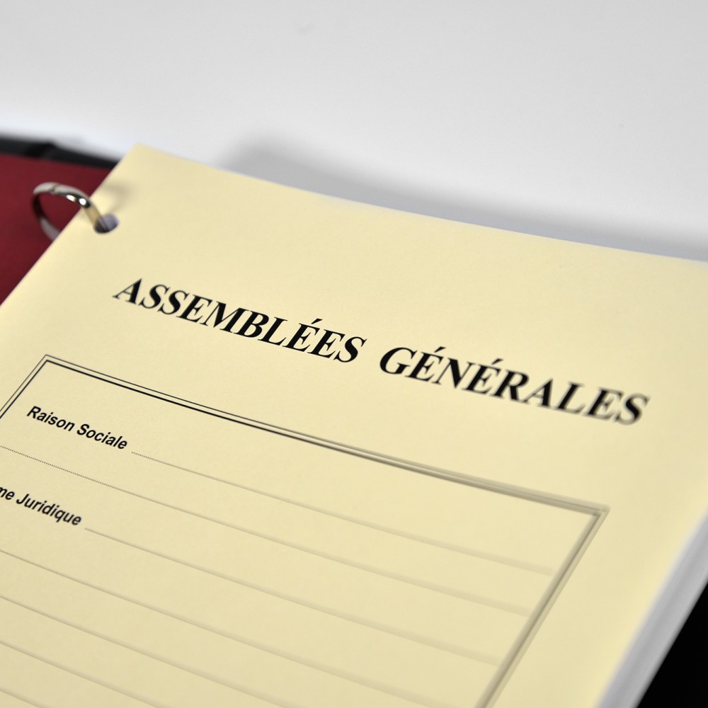 Registre Assemblées Générales 100 Pages Prestige